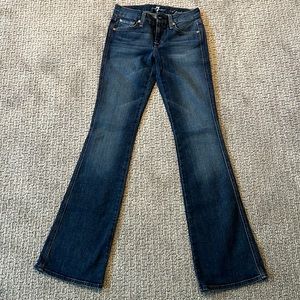 NWOT 7 for all mankind bootcut jeans 25